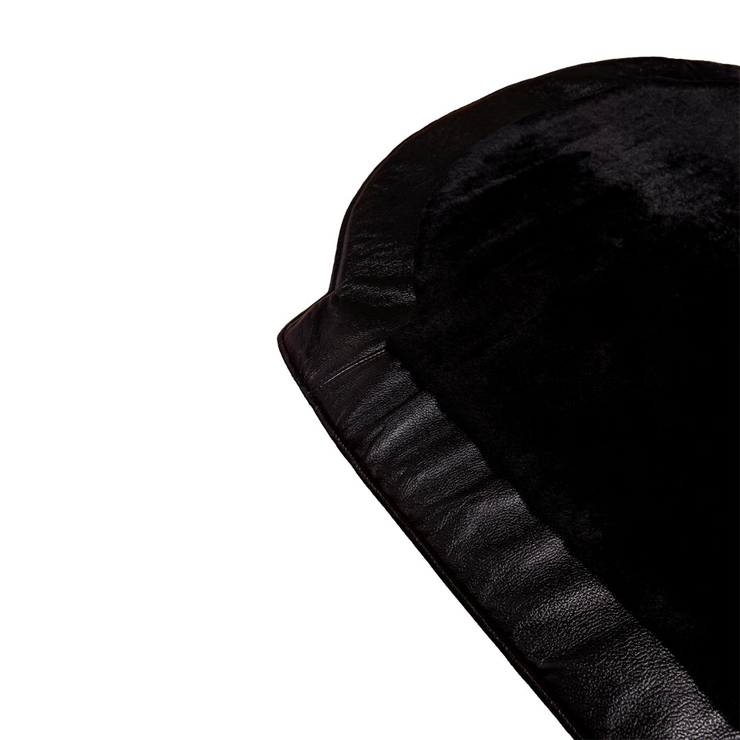 Miras Quabba Erkek Siyah Düz Namaz Seccadesi