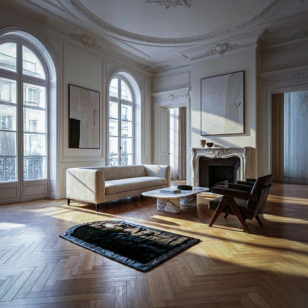 Miras Quabba Erkek Siyah Düz Namaz Seccadesi