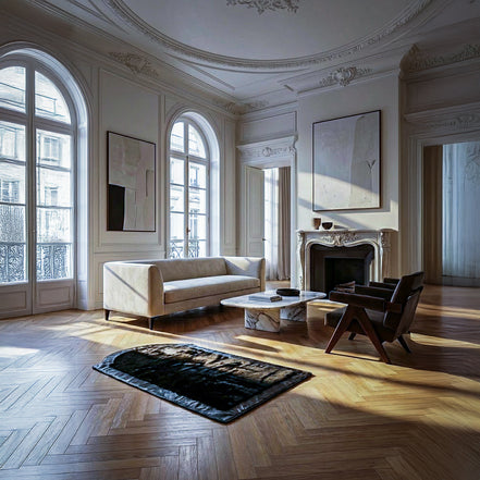 Miras Quabba Erkek Siyah Düz Namaz Seccadesi