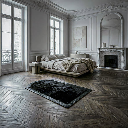 Miras Quabba Erkek Siyah Düz Namaz Seccadesi