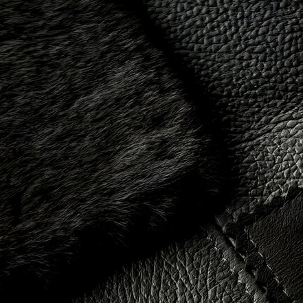 Miras Quabba Siyah Desenli Namaz Seccadesi