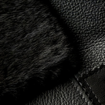 Miras Quabba Erkek Siyah Desenli Namaz Seccadesi