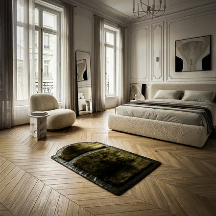 Miras Quabba Erkek Yeşil Desenli Namaz Seccadesi