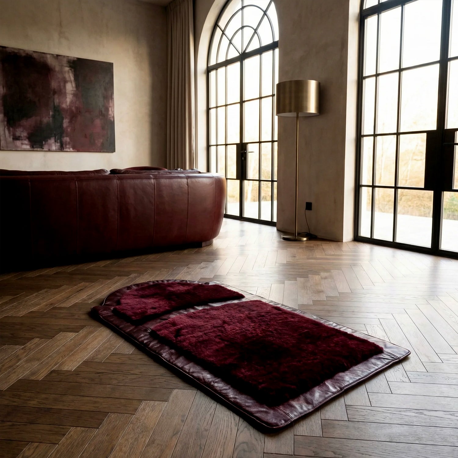 Miras Quabba Mürdüm Desenli Namaz Seccadesi