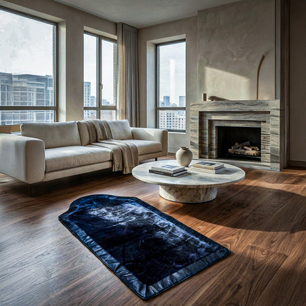 Miras Quasar Kadın Lacivert Düz Namaz Seccadesi