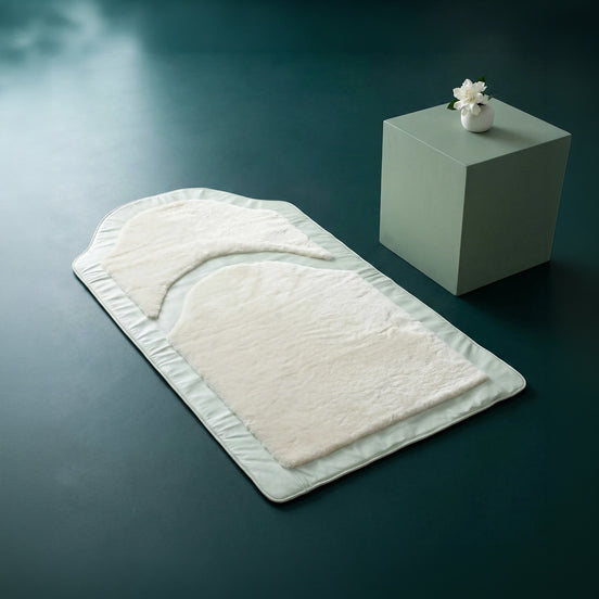 Miras Quasar Yay Bej Desenli Namaz Seccadesi