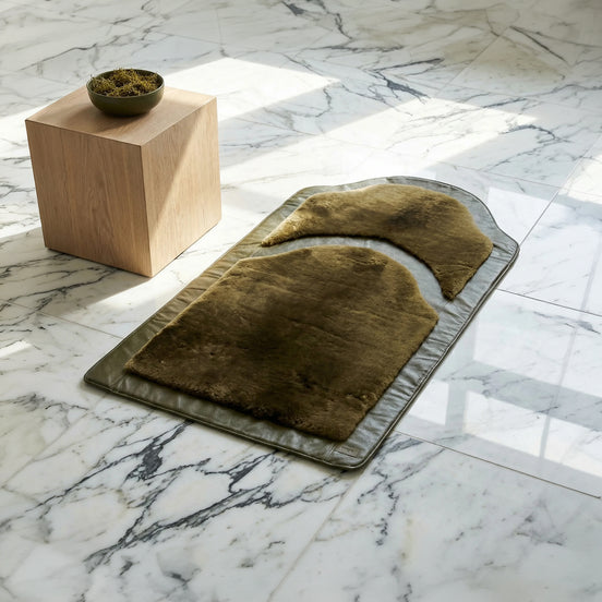 Miras Quasar Yay Yeşil Desenli Namaz Seccadesi