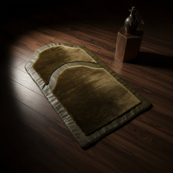 Miras Quasar Yay Yeşil Desenli Namaz Seccadesi