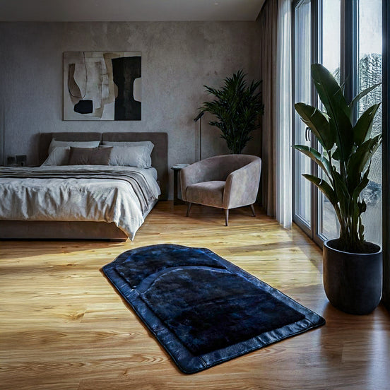 Miras Quasar Kadın Lacivert Desenli Namaz Seccadesi