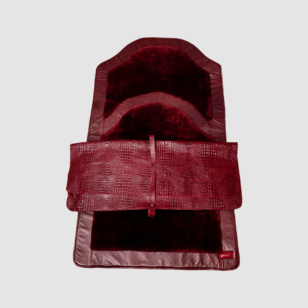 Miras Quasar Kadın Mürdüm Desenli Namaz Seccadesi