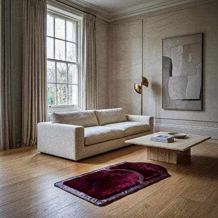 Miras Quasar Kadın Mürdüm Desenli Namaz Seccadesi