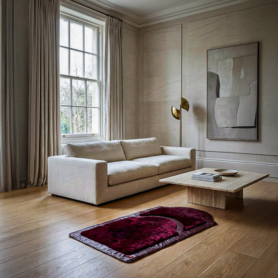 Miras Quasar Kadın Mürdüm Desenli Namaz Seccadesi