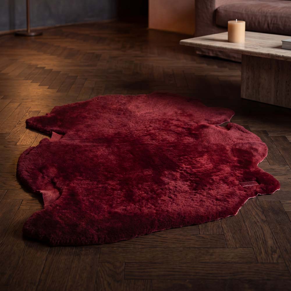 AllMiras Bordo Koltuk Şalı & Halı