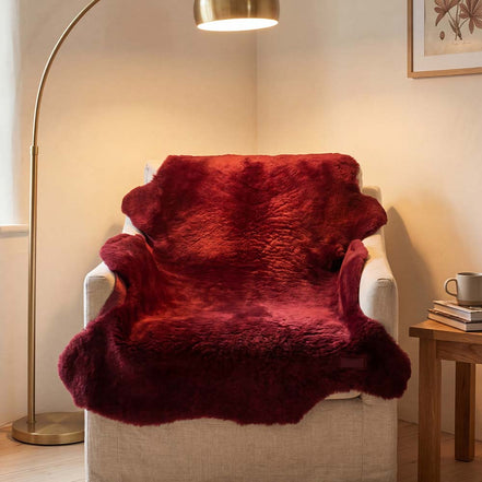 AllMiras Bordo Koltuk Şalı & Halı