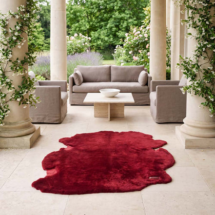 AllMiras Bordo Koltuk Şalı & Halı